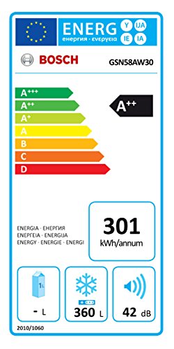 Bosch GSN58AW30 - Congelador Vertical Gsn58Aw30 No Frost