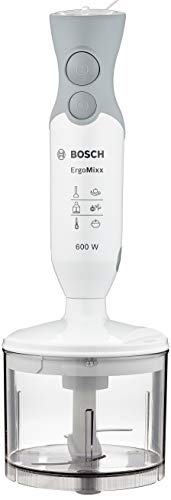 Bosch MSM66120 ErgoMixx Batidora, 600 W, color gris y blanco