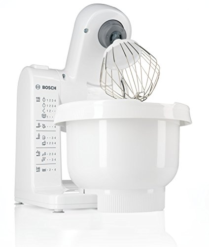 Bosch MUM4405 - Robot de cocina MUM4 para repostería, 500 W, capacidad 3.9 l, color blanco