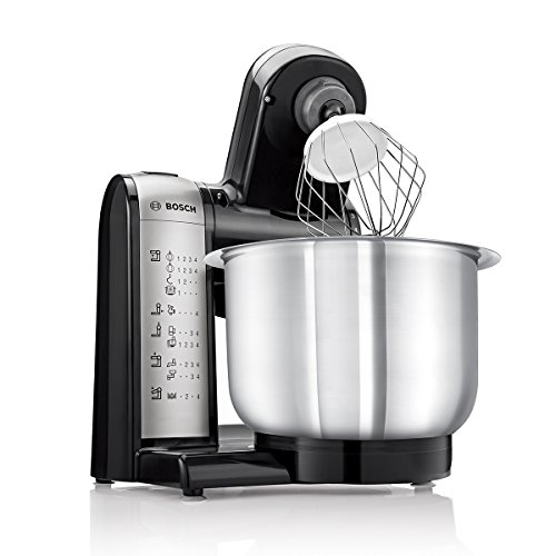 Bosch MUM48A1 - Robot de cocina, 600 W, capacidad de 3.9 litros, 4 velocidades, color gris y antracita