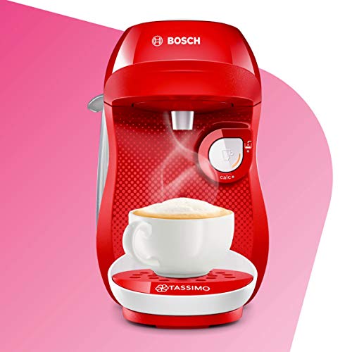 Bosch TAS1006 TASSIMO Happy Cafetera cápsulas, 1400 W, color rojo