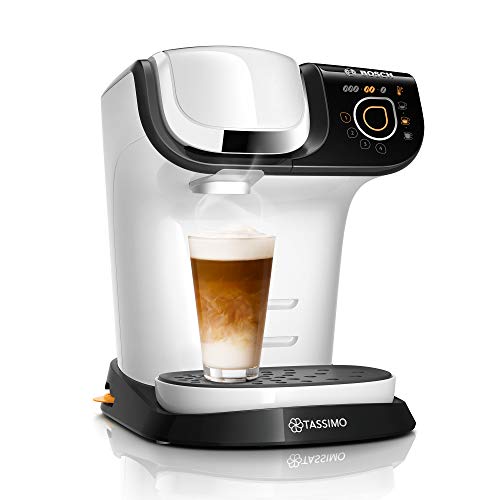 Bosch TAS6504 Tassimo My Way - Cafetera de cápsulas (más de 70 bebidas, personalizable, filtro de agua BRITA, 1500 W), color blanco