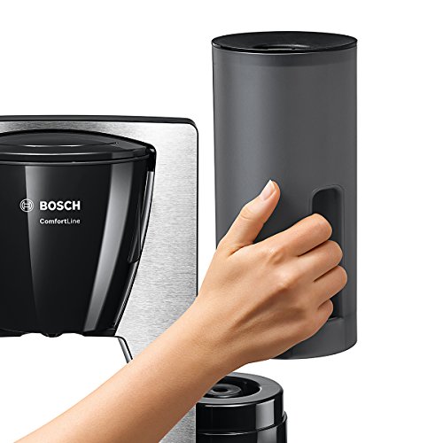 Bosch TKA6A643 Cafetera de Goteo, 1200 W, capacidad para 15 tazas, color negro y acero inoxidable