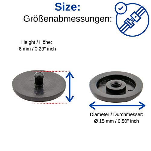Botón de cinturón universal hecho de plástico duro, la misma calidad que las piezas de repuesto originales, adecuado para todas las marcas de automóviles, bloqueo de retorno del cinturón