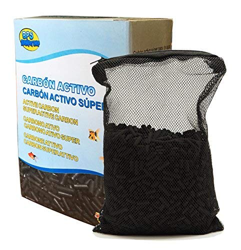 BPS (R) Carbón Activo Súper Acuario Material Filtrante para de Agua Dulce y de Mar de Alta calidad 500g BPS-6748