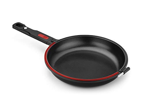 BRA Dupla Premiere - Sartén doble para tortilla, aluminio fundido antiadherente, incluye recetario de regalo, apta para todo tipo de cocinas incluida inducción, diametro 24 cm