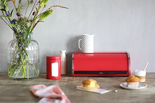 Brabantia Bote con Mirilla, Acero Inoxidable, Rojo pasión, centimeters