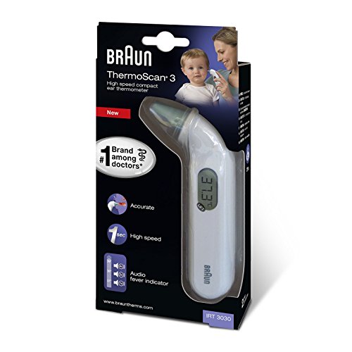 Braun ThermoScan 3 - Termómetro (LCD, 128 mm, 31 mm, 28 mm, 50 g, 197 mm)