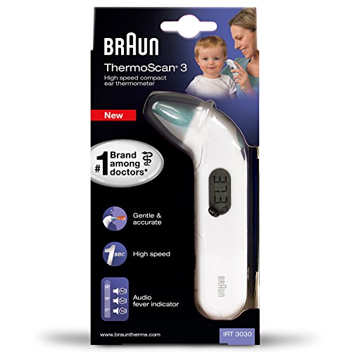 Braun ThermoScan 3 - Termómetro (LCD, 128 mm, 31 mm, 28 mm, 50 g, 197 mm)