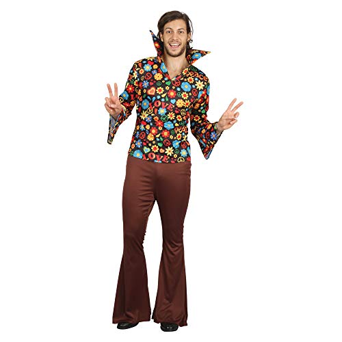 Bristol Novelty-AF093 Hombre Hippy, multicolor, Talla única (AF093)