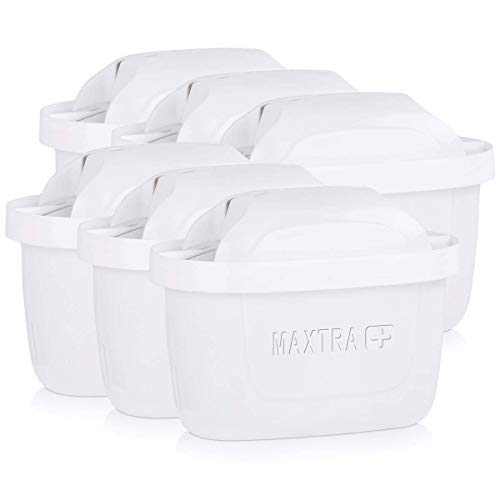 BRITA MAXTRA+ – Pack 6 filtros para el agua, Cartuchos filtrantes compatibles con jarras BRITA que reducen la cal y el cloro