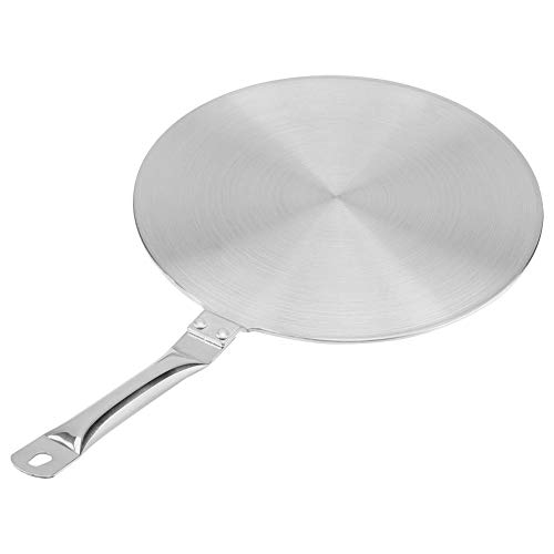 Broco Difusor de calor, adaptador inducción Stainless steel heat distributing diffuser induction plate convertidor de difusor de calor para suministro de hogar de cocina/eléctrico/de inducción(24cm)