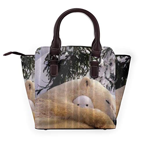 BROWCIN Pirámide Desierto Camello exótico Trópico Palmera Ruinas pequeñas pirámides bajo un cielo soleado Desmontable Moda Tendencia Bolso de las señoras Bolso de hombro