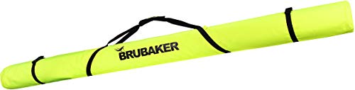 BRUBAKER Combi Set XP Touring Champion - Bolsa de esquí de Fondo y maletín para 1 par de esquís + Bastones + Botas + Casco -Neon Amarillo/Negro - 210 cm