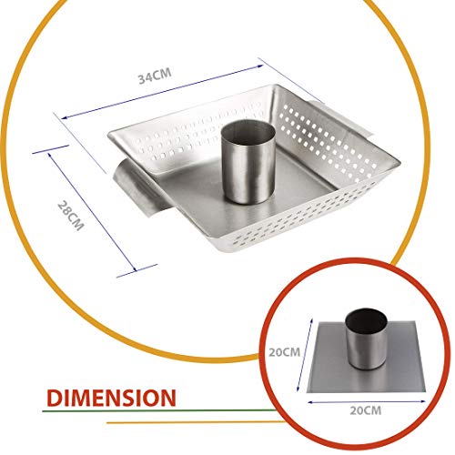 Bruzzzler 1150 Asador para Pollo y Aves, Plata, 44.5x29.5x4.5 cm