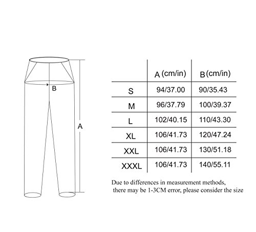 BSTT Hombre Pantalones Sanitarios Pantalón de Uniforme Cintura elástica Nueva Mejora Delgado L