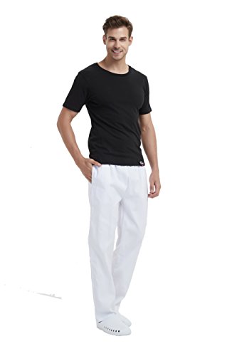 BSTT Hombre Pantalones Sanitarios Pantalón de Uniforme Cintura elástica Nueva Mejora Delgado L