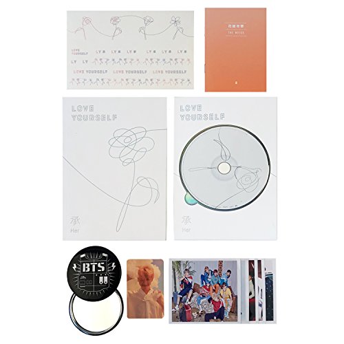 BTS 5th Mini Album - LOVE YOURSELF 轉 HER [ O ver. ] CD + Photobook + Mini Book + Photocard + Sticker Pack + FREE GIFT / K-POP Sealed