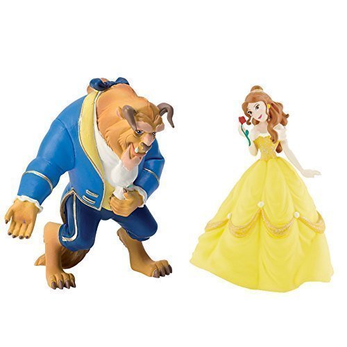 BULLYLAND DISNEY LA BONITO Y DAS BIEST FIGURAS - Bella y la Biest - Ideal Para Decoración de la torta