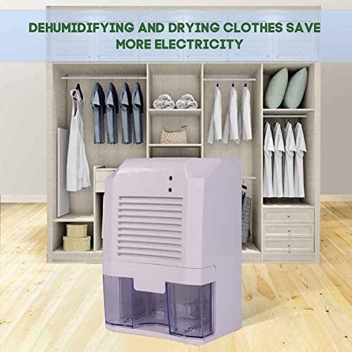 Buyfunny01 - Mini deshumidificador de 800 ml, recargable por USB, mini deshumidificador portátil para dormitorio de aire húmedo, moho, humedad, cocina, dormitorio, sótano, caravana, oficina