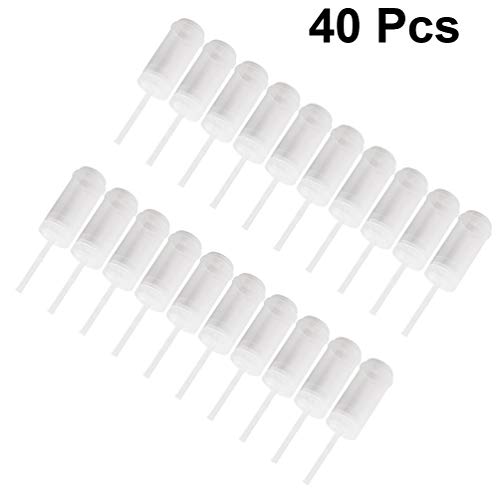 Cabilock 40Pcs Push up Cake Pop Shooter Contenedores de Plástico con Tapas en Forma de Cilindro para DIY Push Cake Mold