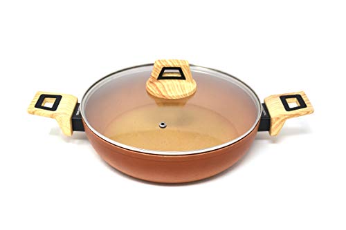 Cacerola Baja Amercook Terracotta con tapa 26 cm