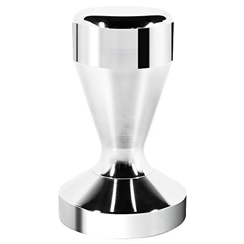 Caf¨¦ Sabotaje m¨¢quinas, Di¨¢metro 51mm Dland Grip inoxidable Base Plana Acero manija Frijol Barista Espresso Sabotaje Cocina presi¨®n Accesorios