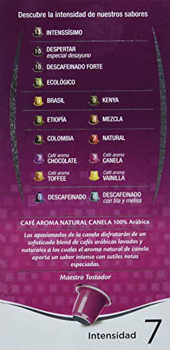 Café FORTALEZA - Cápsulas de Café con Aroma a Canela Compatibles con Nespresso, caja con 10 Cápsulas