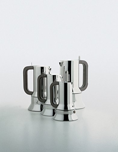 Cafetera expreso de acero inoxidable Alessi 9090/6 FM