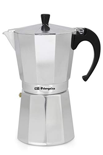 Cafetera italiana ORBEGOZO KF900 | ORBEGOZO 9 tazas Vitro Gas Electrico