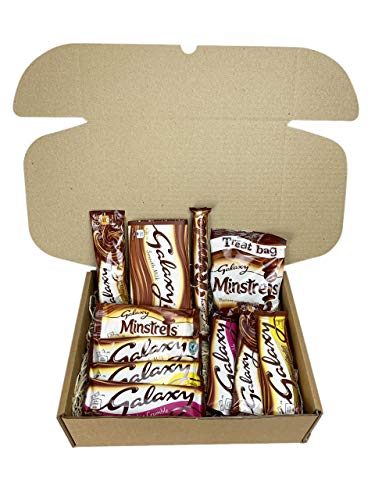 Caja De Regalo Con La Selección Final De Chocolate Galaxy - Incluye Ripple, Counters, Caramel, Chocolate Caliente, Minstrels & Más - Cesta Exclusiva Para Burmont's