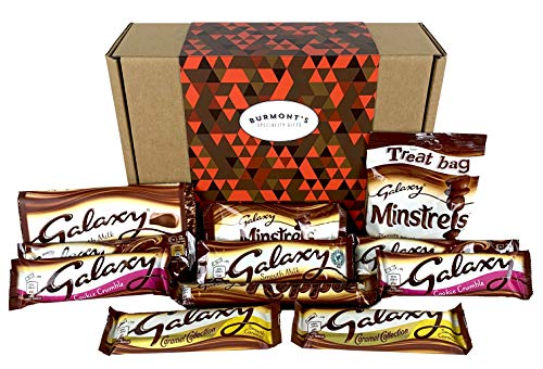 Caja De Regalo Con La Selección Final De Chocolate Galaxy - Incluye Ripple, Counters, Caramel, Chocolate Caliente, Minstrels & Más - Cesta Exclusiva Para Burmont's