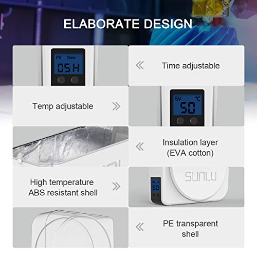 Caja Mejorada De Secado De Filamento Para Impresoras 3D, Caja Secadora De Filamentos 3D SUNLU S1, Mantiene Los Filamentos Secos Durante La Impresión 3D, Soporte Para Filamentos