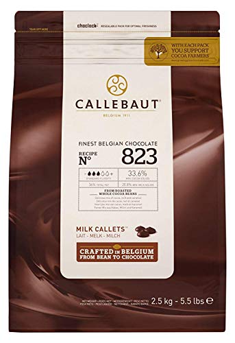 Callebaut Chocolate con Leche 33.6% El Mejor Chocolate Belga Callets 2.5Kg