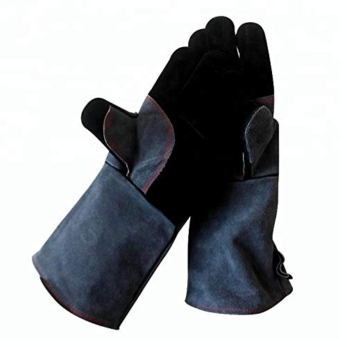 Calma Dragon Guantes de Horno Cuero Resistente al Calor Guantes para Hornear Guantes para Barbacoa, Guantes para Cocinar Microondas, Parrilla 1 Par