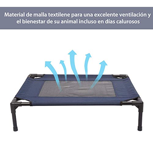 Cama Mascota Perro Gato 76x61x18cm Cama Dormir Mascota Exterior Jardin Terraza