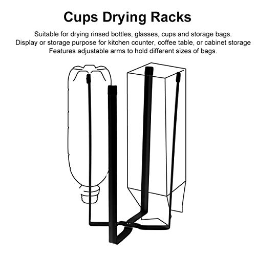 Camidy Soporte de Cocina para Bolsas Botellas Tazas Tazas Multifuncionales Bastidores de Secado Soporte de Cocina para Bolsas de Basura