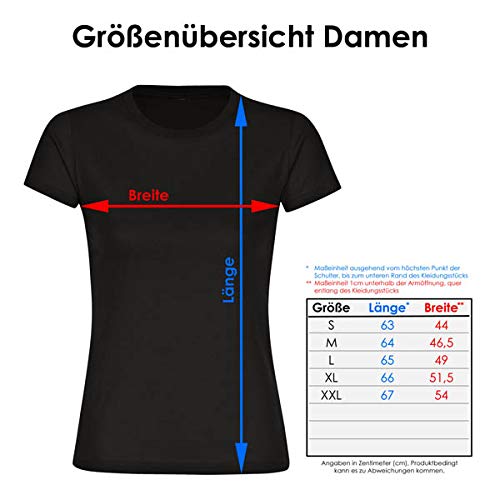 Camiseta con texto en alemán "Nur wo Tischlerin Drauf Steht ist auch eine Tischlerin drin para mujer, talla S hasta 2XL – Divertido Witzig Negro XL