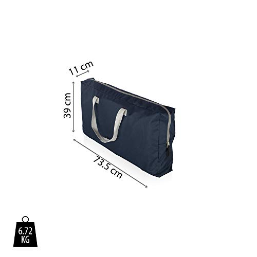 CAMPART Travel KI-0752 Cocina de camping Valencia, Con paravientos, Bolsa de almacenamiento incluida, 1 puerta, Azul