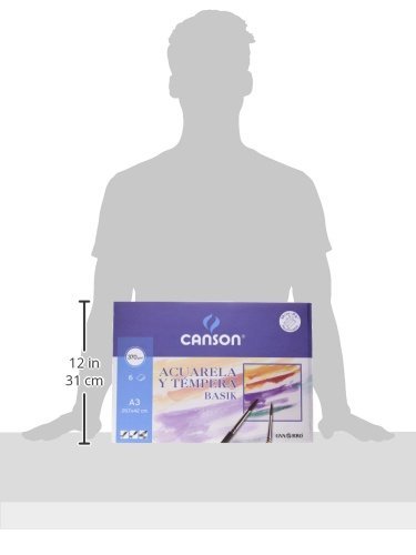 Canson 402393 - Papel Para Acuarela, 6 Hojas