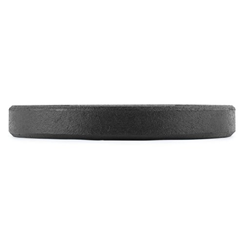 CapitalSports Renit Hi Temp Bumper Plates Discos de Pesas 10 kg (Centro de Aluminio, Apertura de 50,4 mm, para Barras largas y olímpicas, Revestimiento de Goma Negra no daña el Suelo)