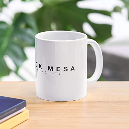 CARACOLNATURAL Mesa Black Research Facility Mug Best For Otaku and The Rest of The World 2020 Eat Food Bite John Best - Taza de café de cerámica Blanca, 11 onzas, Onza