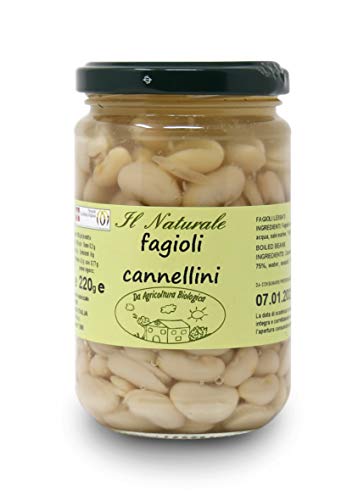 Carioni Food & Health Alubia Blanca ecológica, cocida al Natural - 300 gr (Paquete de 6 Piezas)