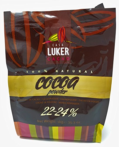 CasaLuker - Cacao en Polvo Natural 22-24% No Alcalinizado 1kg