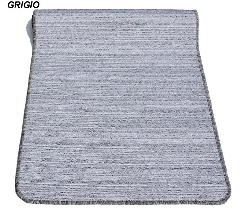 Casatessile Alfombra de Cocina Ancho 53 cm Melange. - Grigio, 150 cm.