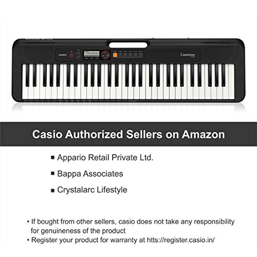 Casio CT-S200BK - Teclado de piano, Negro