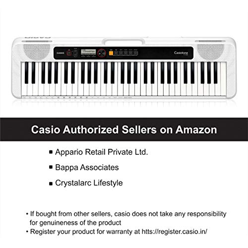 Casio CT-S200WE - Teclado de piano, Blanco