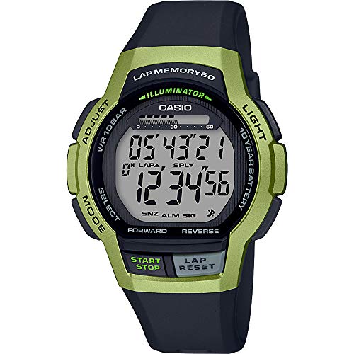 Casio Reloj Digital para Hombre de Cuarzo con Correa en Resina WS-1000H-3AVEF