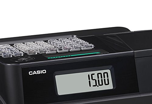 Casio SE-S100SB SR FIS GDPdU a habilitar caja registradora incluyendo licencia de software, tarjeta SD y la batería paquete completo y línea telefónica gratuita, plata/negro