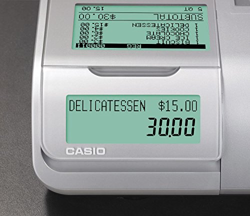 Casio SE-S400MB SR FIS GDPdU a habilitar caja registradora incluyendo licencia de software, tarjeta SD y la batería paquete completo y línea telefónica gratuita, plata/negro